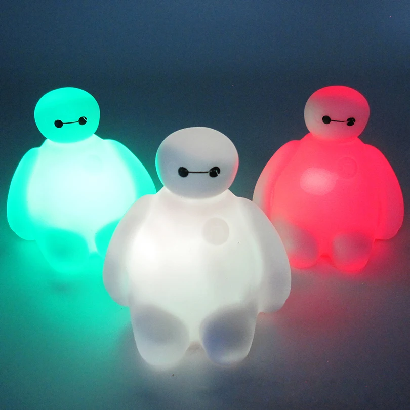 Креативный 7 цветов меняющий Большой Герой 6 BayMax светодиодный ночник украшение