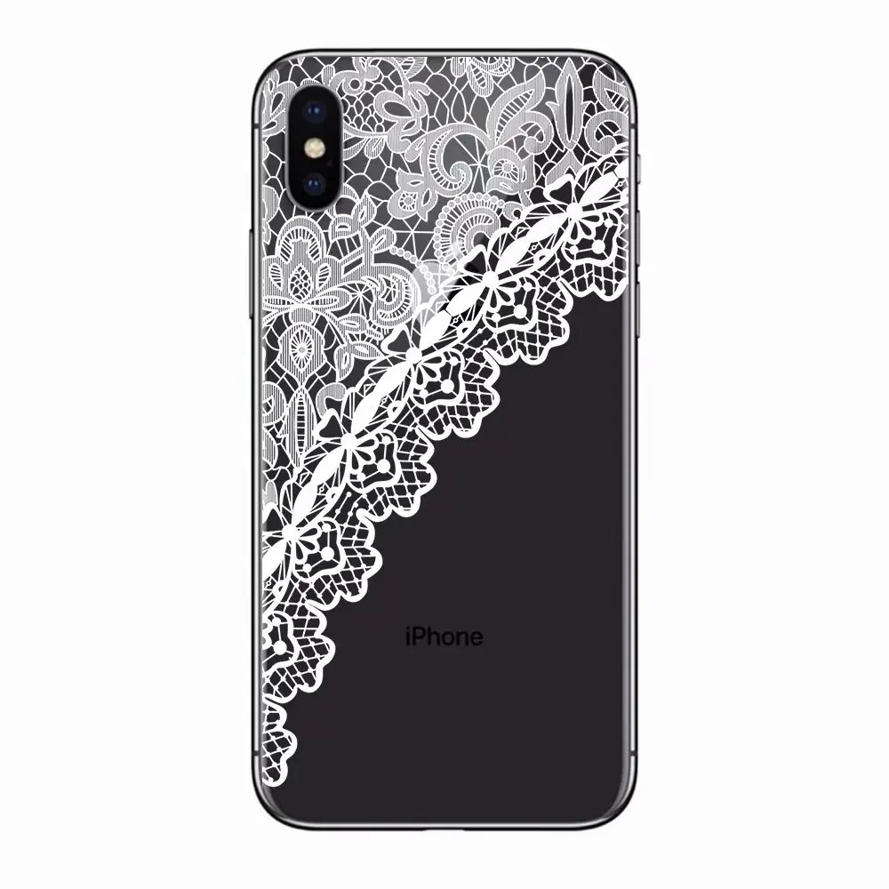 Мягкие чехлы для телефонов для iphone 7 прозрачный силиконовый чехол из ТПУ мандала цветок чехол для iphone 7 8 6 6s Plus X 10 5S SE Xs Max Xr Coque Fundas - Цвет: 2