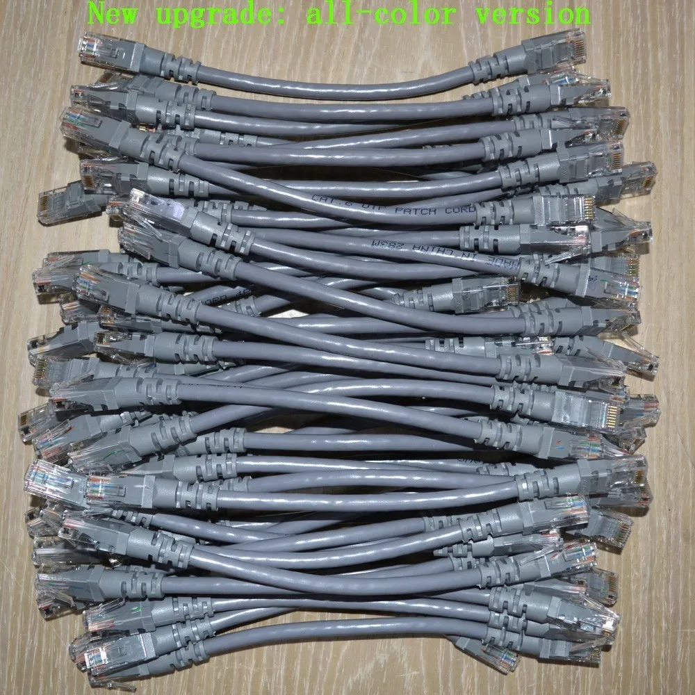 Сетевой кабель UTP CAT6 длиной 0 25 м 50 шт. в партии сетевой RJ45 цельная медная витая