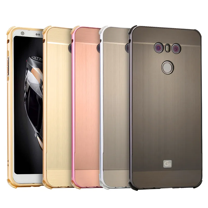 ZEALLION чехол для LG G6 2 в 1 пластинчатый Металл алюминиевая рама тонкий матовый PC