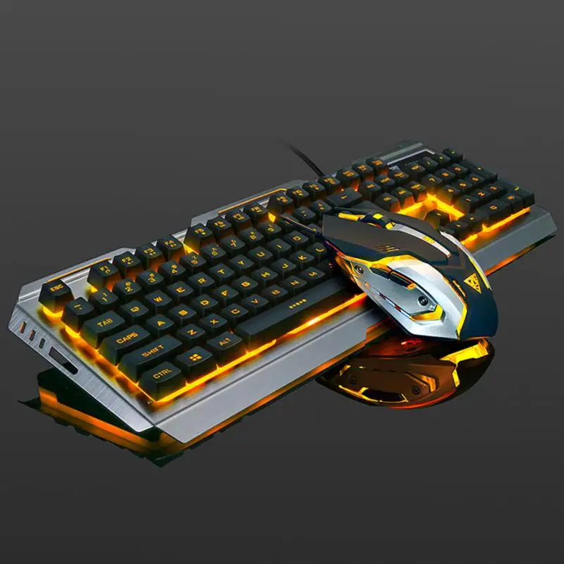 Английский Цвет Подсветка Gaming Keyboard Gamer плавающий светодиодный подсветкой USB с