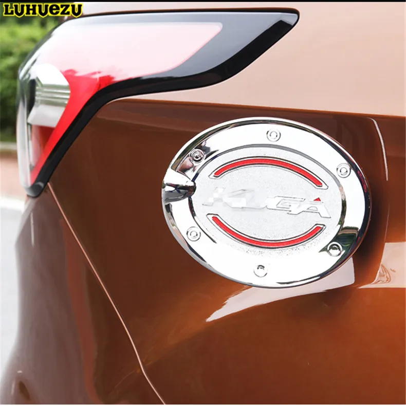 Крышка топливного бака Luhuezu хромированная крышка газового для Ford Kuga Escape 2013 2014 2015