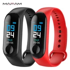 Смарт-браслет MAFAM M3X, фитнес-трекер артериального давления, IP67 Водонепроницаемый Bluetooth Смарт-браслет для iphone xiaomi smartband