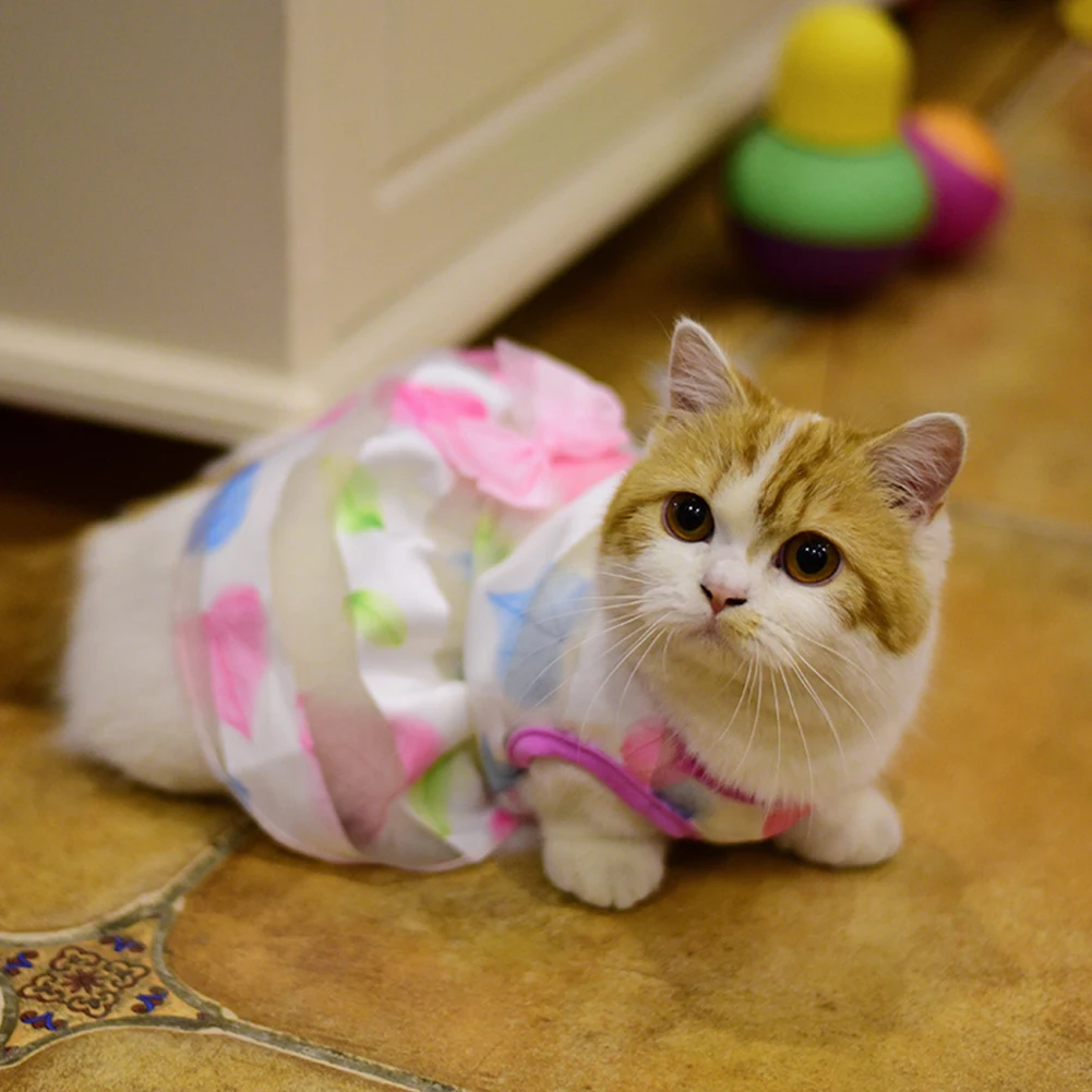 Small Dog Cat Clothes Princess Costumes Wear Resistant Summer Fancy Lovely Distinctive Apparels Bowknot Cute Pet Dress |