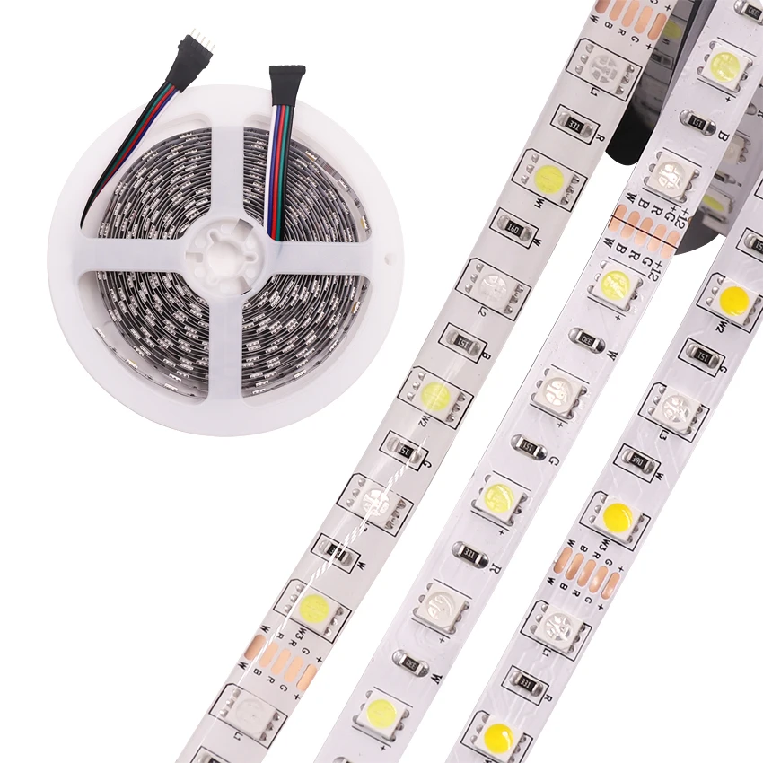 5050 Светодиодная лента RGBW DC12V светодиодный гибкий светильник RGB + белый/теплый