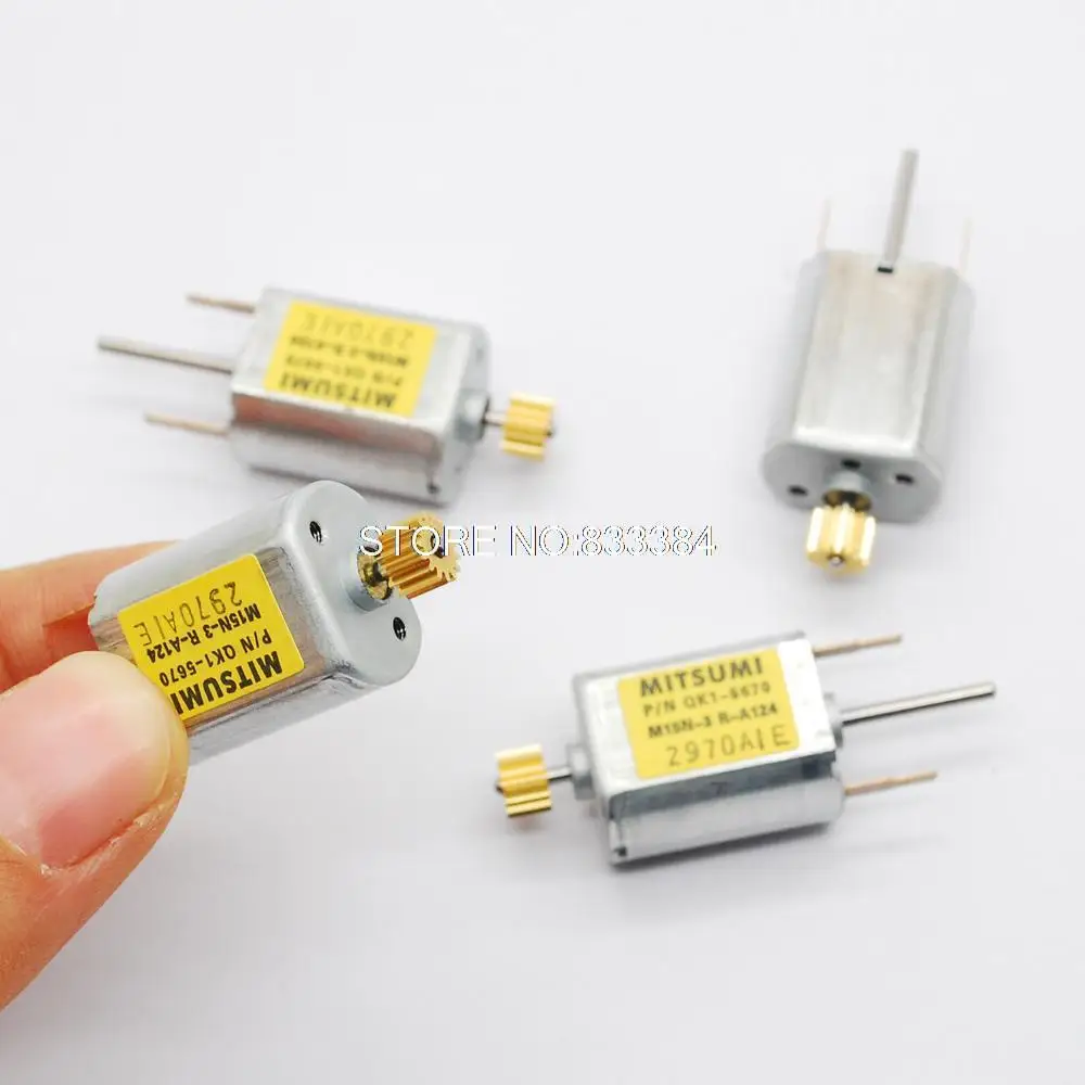 5 шт. митсуми двухосный DC микро Железный чехол углеродная щетка медная шестерня |