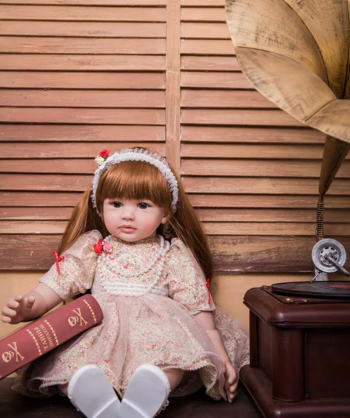 Высококачественные силиконовые виниловые куклы Reborn Baby 60 см Bebes reborn menina bonecas с