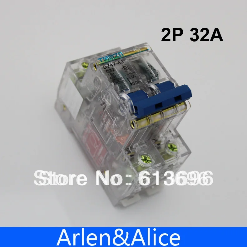 Прозрачный чехол 2P 32A Mini Circuit breaker MCB DP|mcb rccb|mcb circuit breakermcb |