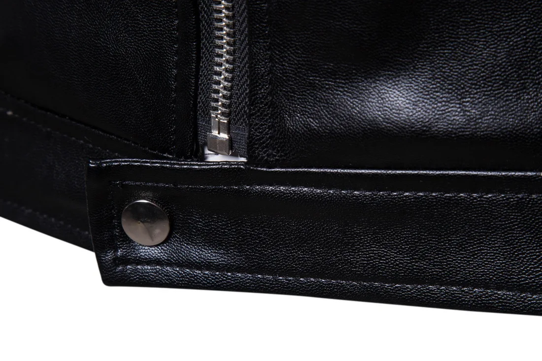 New Motorcycle Leather Jackets Men's Autumn Slim Locomotive Jackets Jaqueta De Couro Masculina Biker Jacket Male Coat