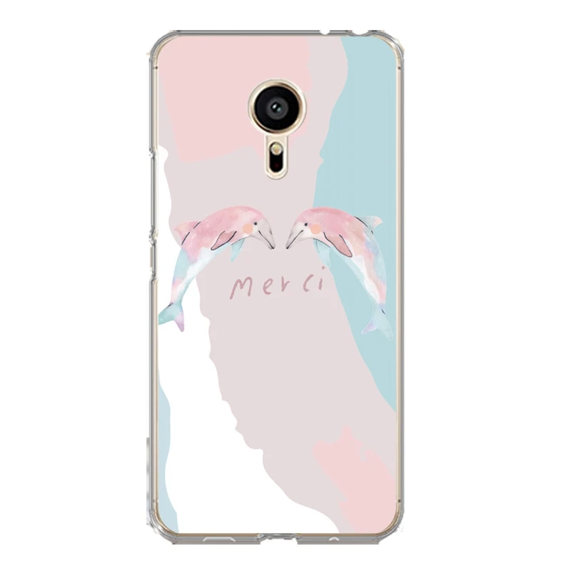 Мягкий прозрачный чехол из ТПУ с фламинго для meilan MX6 pro6 U20 U10 A5 M5 M5S E E2 Fish Flora Coque Fundas