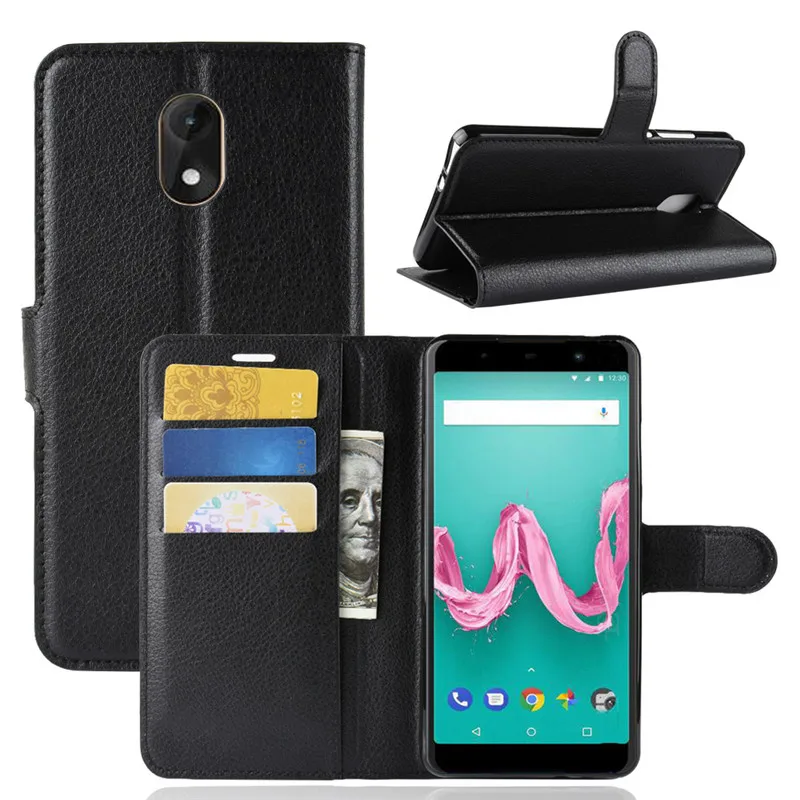 Wiko Lenny 5 Case 5.7 inch Luxury Wallet PU Leather Back Cover Phone Lenny5 Flip | Мобильные телефоны и аксессуары