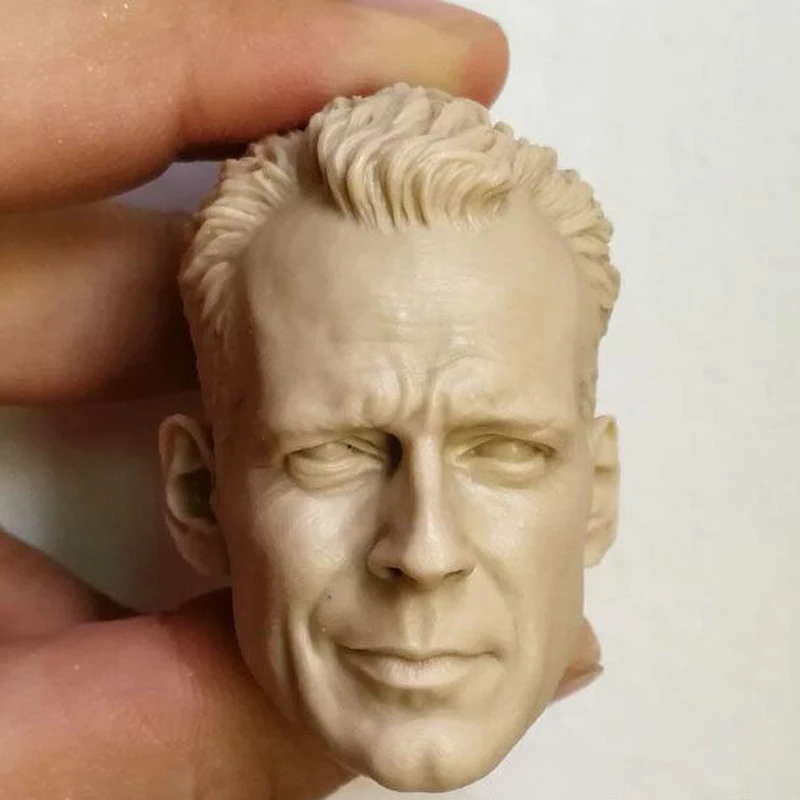 Неокрашенная голова Брюса Виллиса в масштабе 1/6 John Mcclane Die твердый комплект