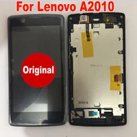 original best working sensor lcd display touch screen digitizer assembly with frame for lenovo a2010 angus 2 a2010 a a2010a