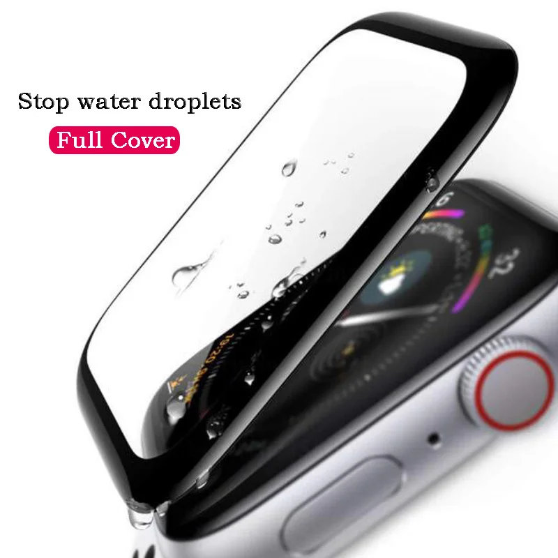 Для i Watch Series 4 40 мм 44 4D Закаленное стекло пленка для Apple изогнутая Защитная экрана |