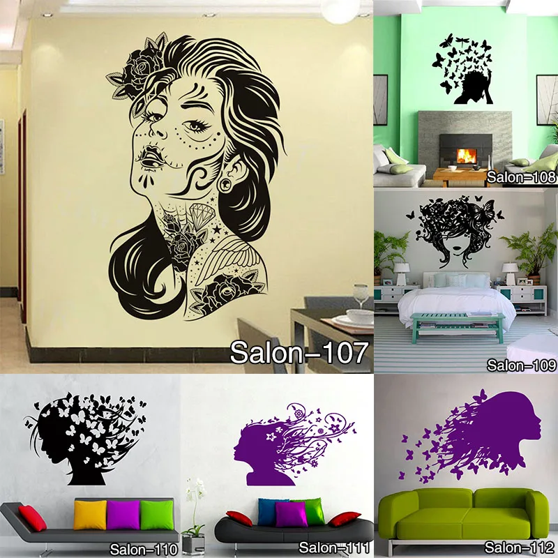 Наклейка на стену для салона красоты маникюра маникюрного виниловая наклейка