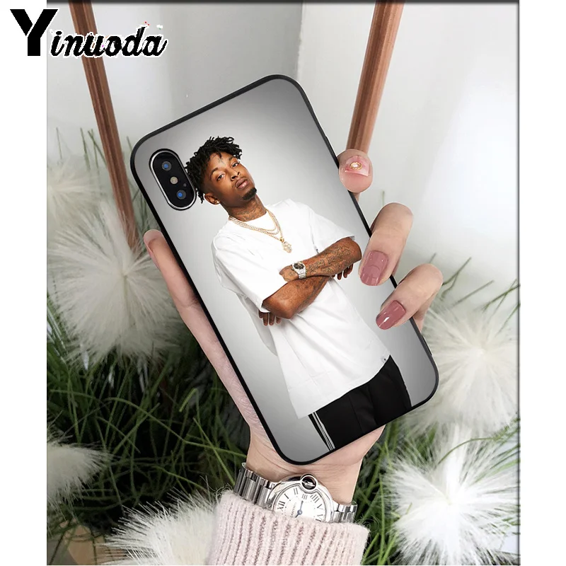 Yinuoda Rapper 21 Savage высококачественный чехол для iPhone X XS MAX 6 6S 7 7plus 8 8Plus 5 5S XR