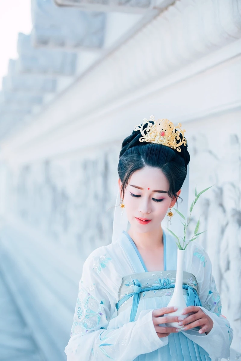 Классический Hanfu Chinses традиционный танцевальный костюм для женщин Династия Тан Косплей Одежда для сцены Восточный фестиваль наряд DC1806