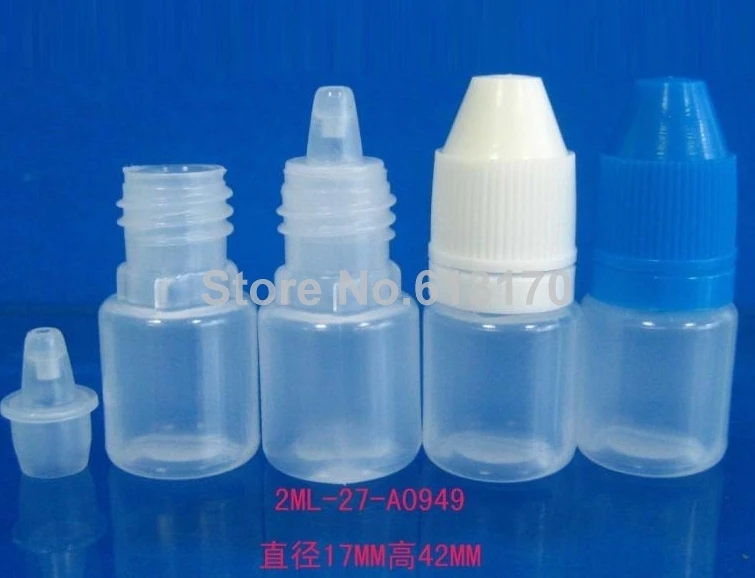 

1500pcs EMS,DHL Free shipping 2ml Clear Dropper Bottles 2cc Plastic Liquids EYE DROPS bottles empty Mini Essential Oil vials