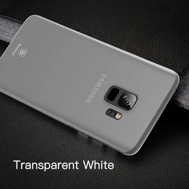 Baseus ультра тонкий чехол для телефона для samsung Galaxy S9 S9 плюс Супер матовая крышка чехол samsung S9 S9+ Coque мобильный чехол для телефона ss - Цвет: Transparent White