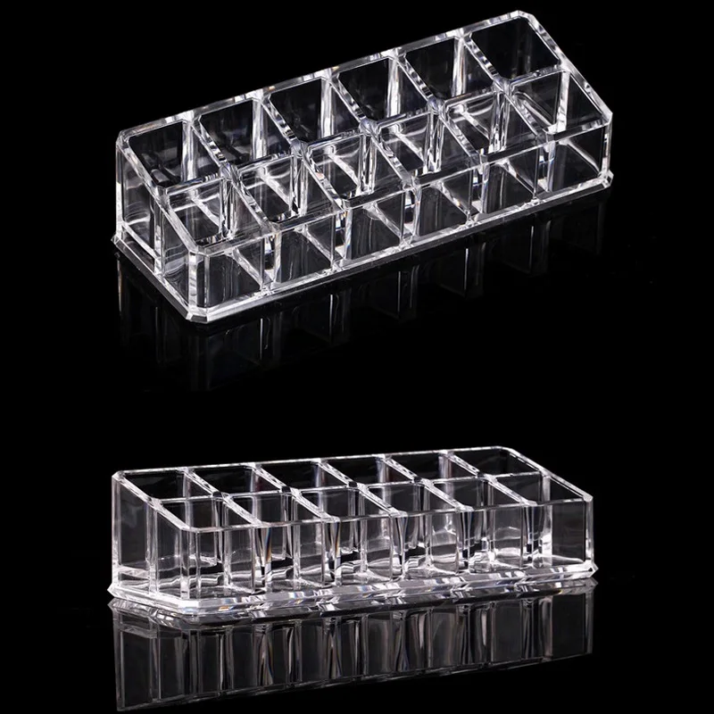 Пластиковый акриловый Органайзер для косметики 12 Ячеек|storage shelves|rack storagepolish rack |