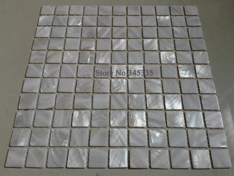 11 шт. белая мозаичная плитка без раковины перламутровая кухонный блеск для душа