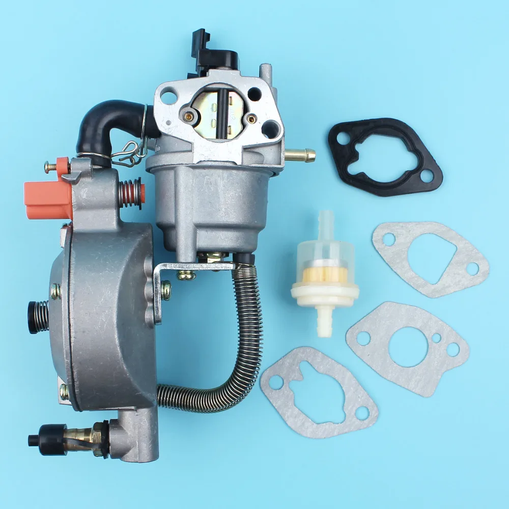 

Комплект прокладок для карбюратора Honda GX160 5.5HP 168F GX200 6.5HP 170F 2KW-3KW, водяной насос LPG/NG, двойной топливный фильтр