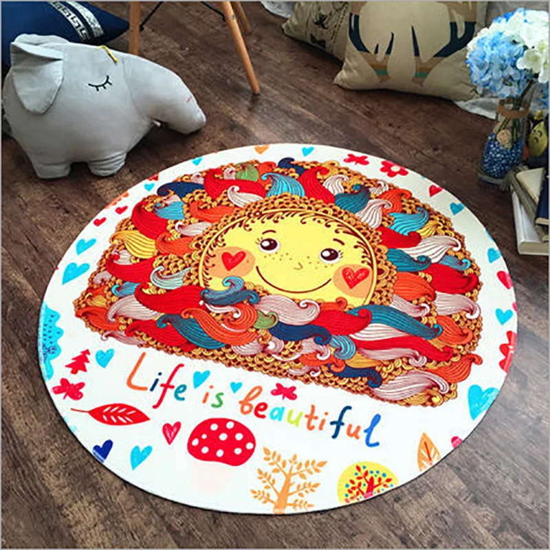 Коврик Детский круглый диаметр 180 см машинная стирка | Дом и сад