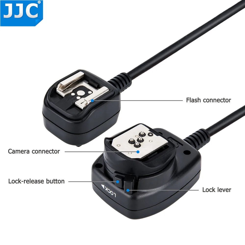 Кабель вспышка JJC для обуви с TTL 1 3 м кабель Pentax фотовспышки функцией моделей FC P3