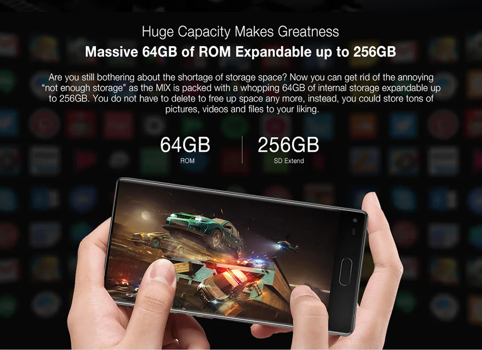 Смартфон Ulefone Mix, 4G, 5,5 дюймов, MTK6750T, четыре ядра, Android 7,0, 4 Гб ram, 64 ГБ rom, отпечаток пальца, 13 МП, двойная камера, мобильный телефон