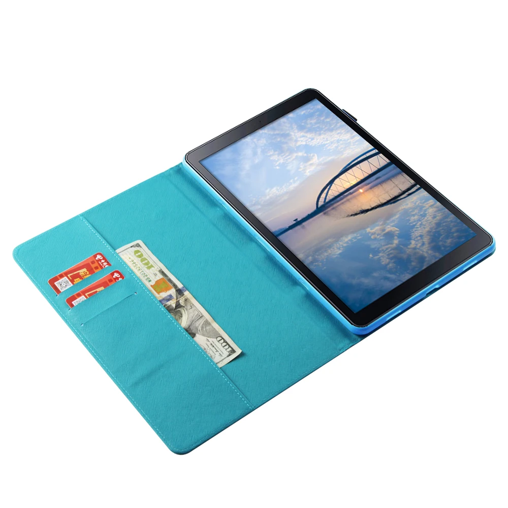 Кожаный чехол с рисунком для Samsung Galaxy Tab A 10 5 T590|Чехлы планшетов и электронных книг|