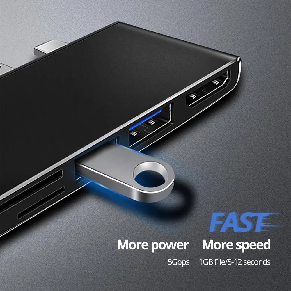 ISky для Microsoft Surface usb хаб Pro4 Dock Hub Display HDMI SD TF USB3.0 Внешний порт Expansion Pro 34567|Док-станции