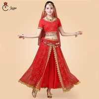 indian dance costumes bollywood dress sari dancewear womenchildren belly dance costume set 7 pieces