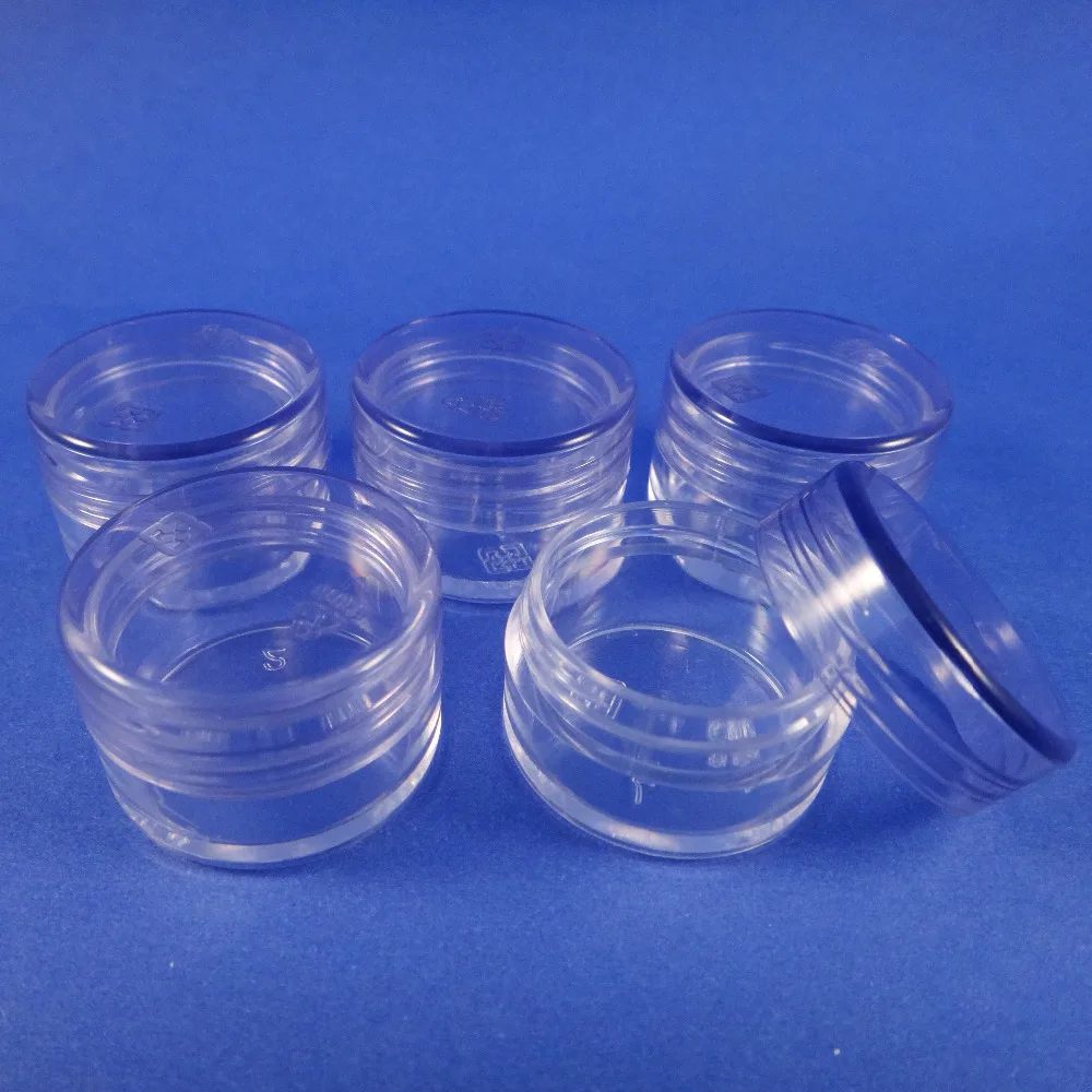 

20 PCS Travel Size Empty Plastic Mini Jar 5 Gram Storage Container(A170H)