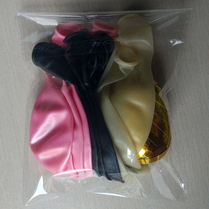 

12inch Black Pink Latex Balloons Silver Confetti Helium Air Ball Happy Birthday Gifts Decorations Wedding Ballons Party Supplies