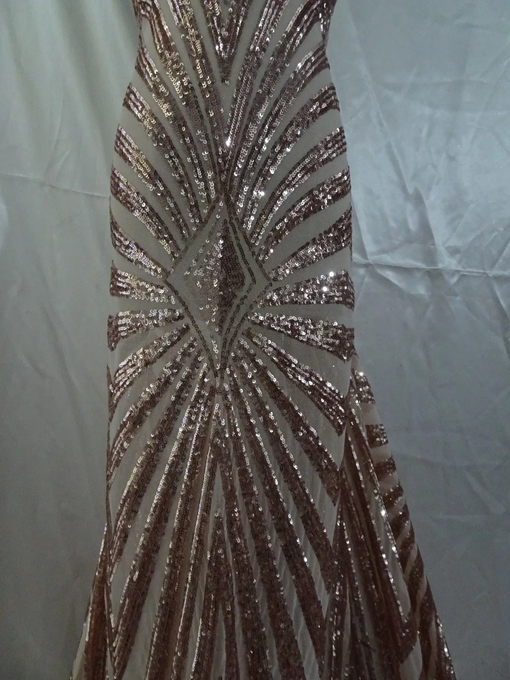 5yard/lot classic embroidered tulle Fabric with strechy Fashionable sequins Embroidered lace fabric for evening dress | Дом и сад
