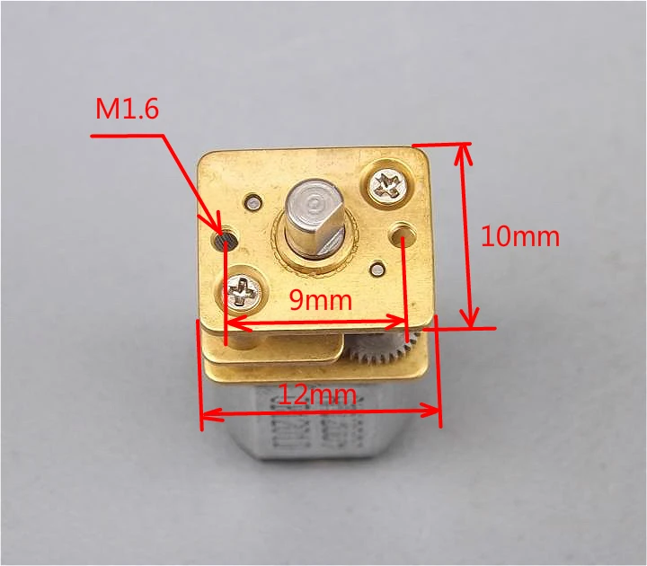 1 шт./лот N20 DC 3V 5V 6V 9V мотор-редуктор мотор миниатюрного низкоскоростного двигателя