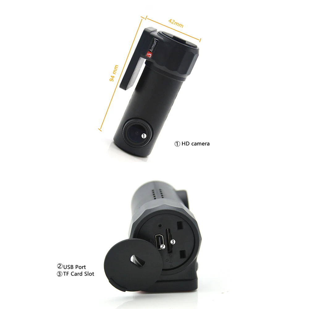 Junsun S30 мини WI FI Видеорегистраторы для автомобилей Камера dashcam видео Регистраторы