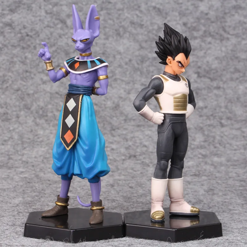 2 шт./лот Dragon Ball Vegeta &amp Beerus фигурка аниме из ПВХ игрушка мультфильм Жемчуг дракона