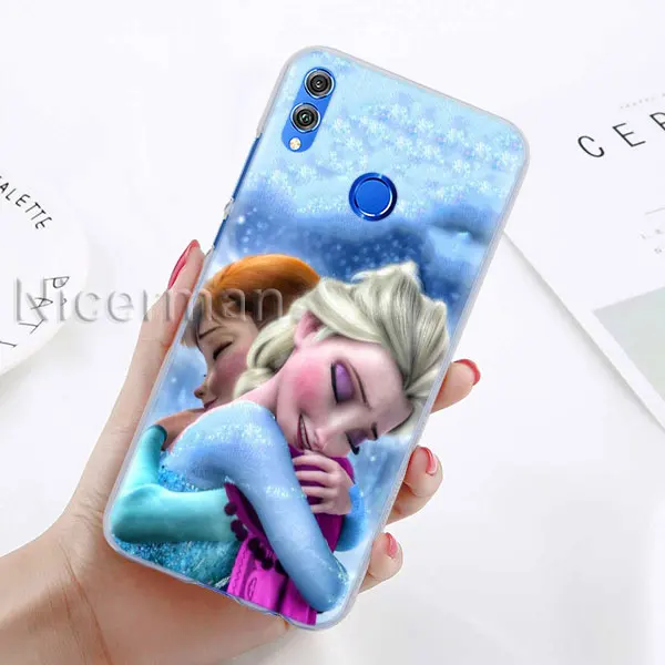 A-09 Чехол для телефона для Honor Y9 Y7 Y5 Y6 Y9 Honor 10 20 Lite 8X 8A играть прозрачную крышку панк Эльза тату принцесса Капа Coque - Цвет: A-09