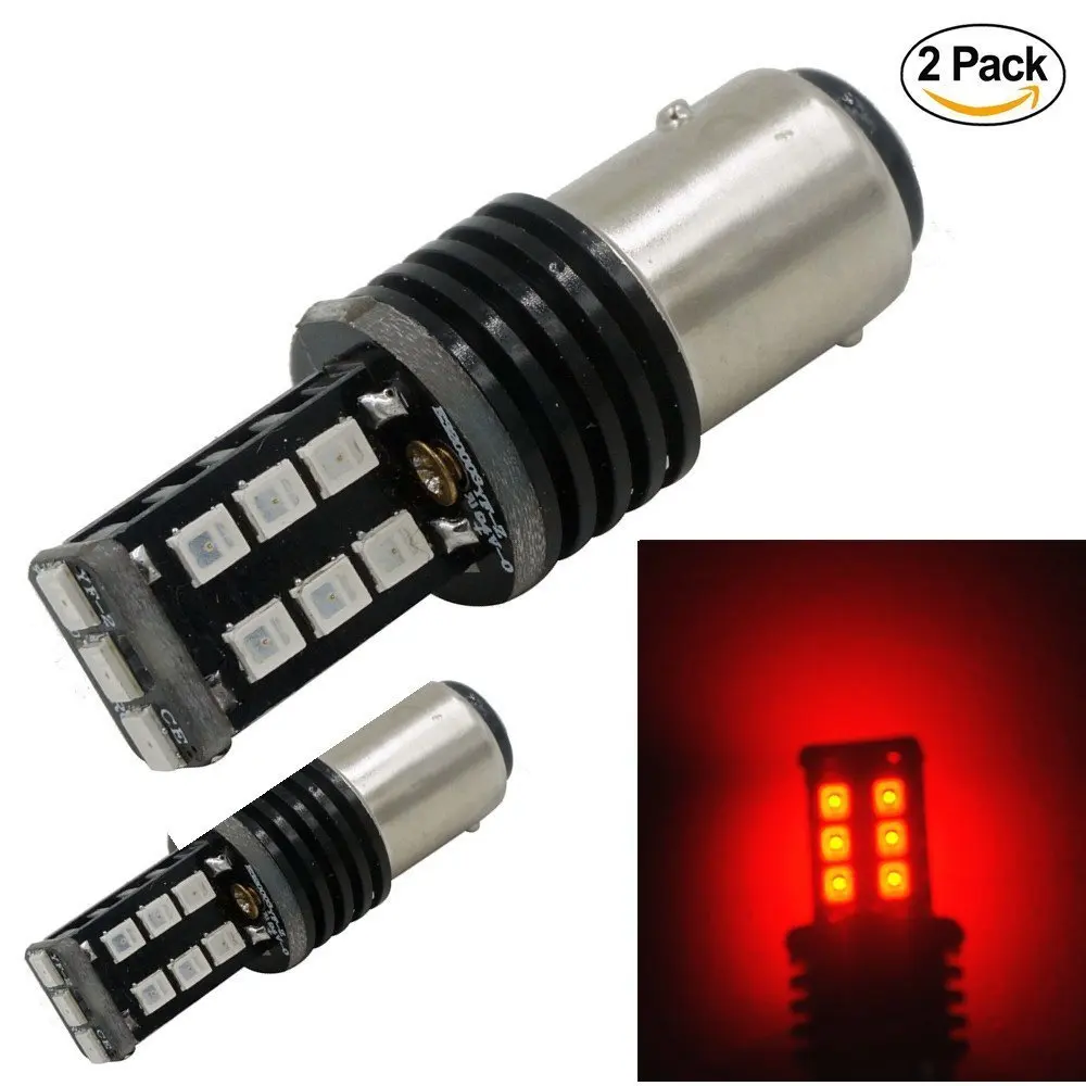 

4X1157 BAY15D 15 Вт высокомощный светодиодный чистый красный светильник 1157A 7528 2357 лампы