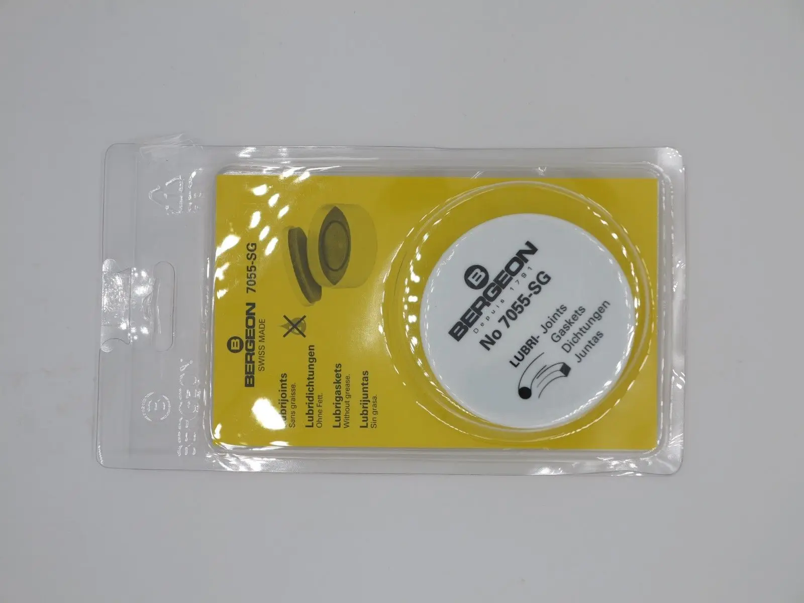 BERGEON 7055 SG LUBRIGASKETS коробка с двумя пенные подушки часовщик инструменты