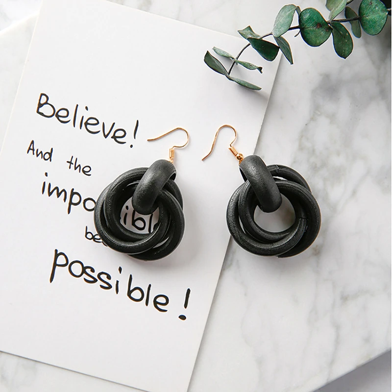 Doreen Box сплав висячие серьги абрикосовый коричневый белый черный деревянный