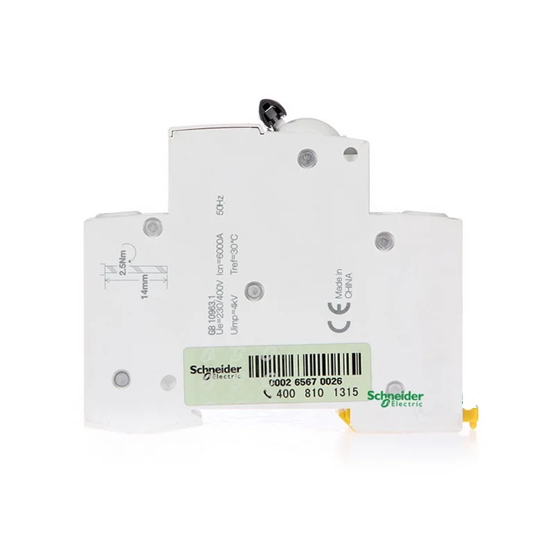 Автоматические выключатели Schneider A9 IC65N 1P10A/16A/20A маленький домашний воздушный