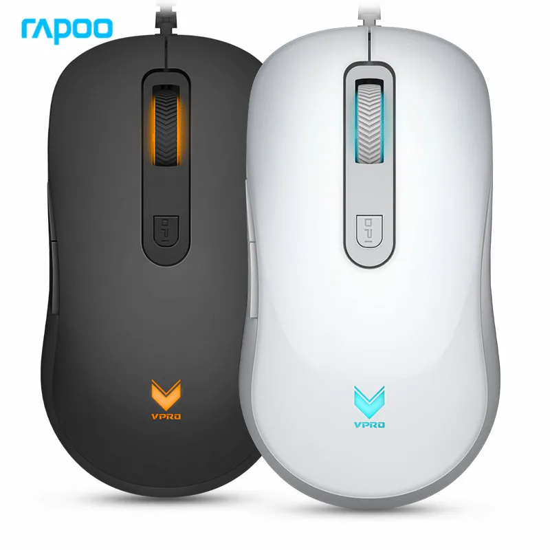 Новая программируемая игровая мышь Rapoo V16 2000DPI 6 кнопок USB Проводная оптическая с