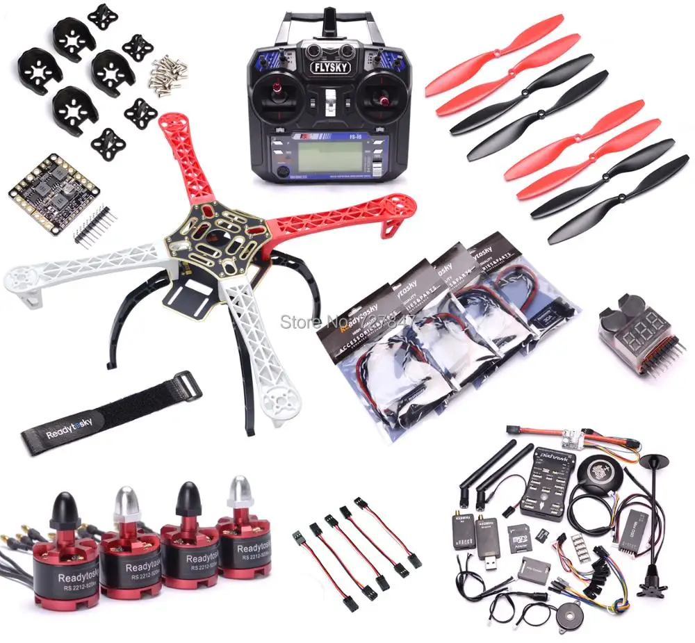 F450 Мультикоптер Квадрокоптер комплект Контроллер полета Pixhawk PX4 PIX 2.4.8 M8N gps 2212 920kv 40a электродвигателя с электронным регулятором хода(ESC) 1045 Опора Flysky I6 супер комбо