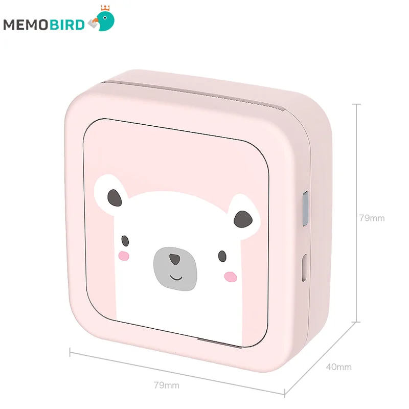 Lnternational Edition MEMOBIRD GT1 портативный Bluetooth принтер Телефон фото Карманный стикер термопринтер USB микро разъем