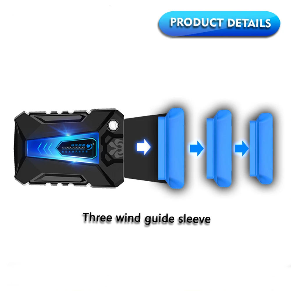 Portable Low Noise Silent USB Air Extracting Laptop Notebook Cooler Cooling Fan Radiator with Vacuum Four Sleeves for Daily Use |