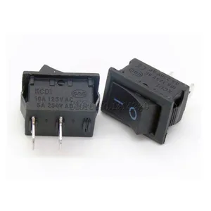 Кнопочный переключатель 15x21 мм SPST 2Pin 6A 250V 10A 125V KCD1-101 кнопочный переключатель вклвыкл 15 мм * 21 мм черный 10 шт.
