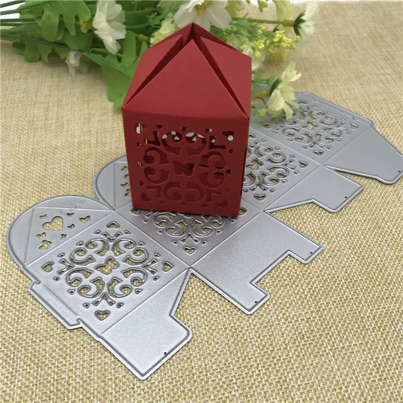 Gift candy box Metal Cutting Dies Design Stencils for DIY Scrapbooking Album Paper Card Decorative Craft | Дом и сад