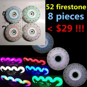 Роликовые коньки Slide KING 52 firestone, колеса для роликовых коньков 80 мм 90 а Fire Stone Spark Shine Flint для SEBA